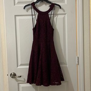 Burgundy Prom dress size 1